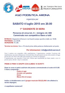 Corsa Podistica - Dagnente di sera